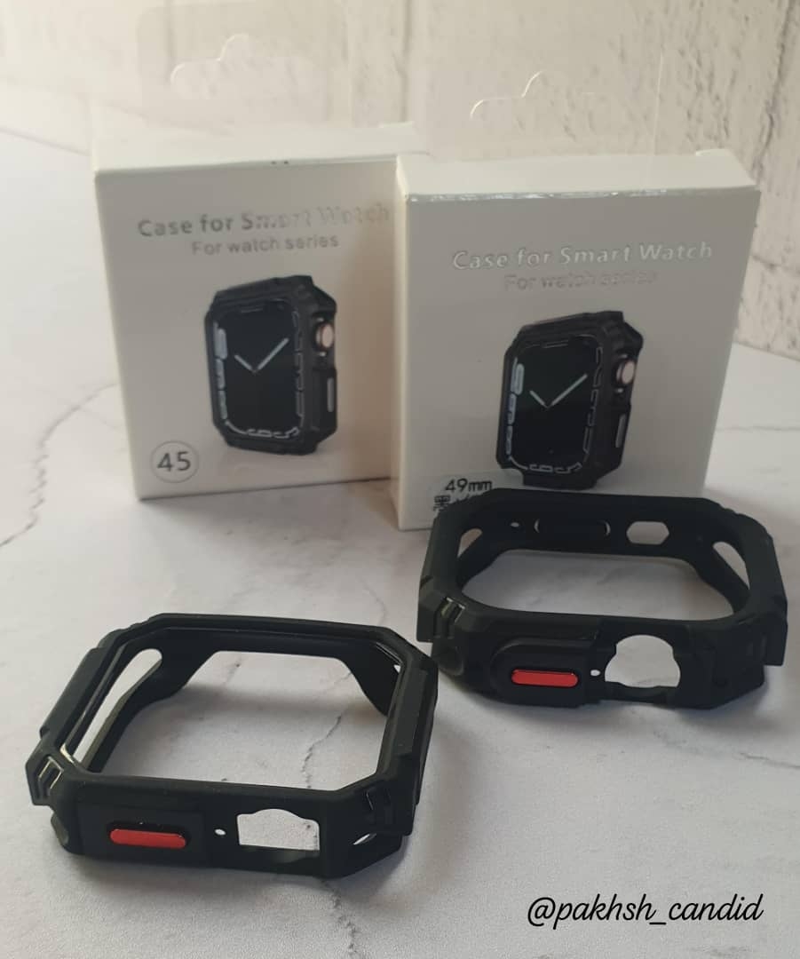  گارد محافظ ساعت هوشمند طرح کربن سایز 45 و 49 میلی‌متر 