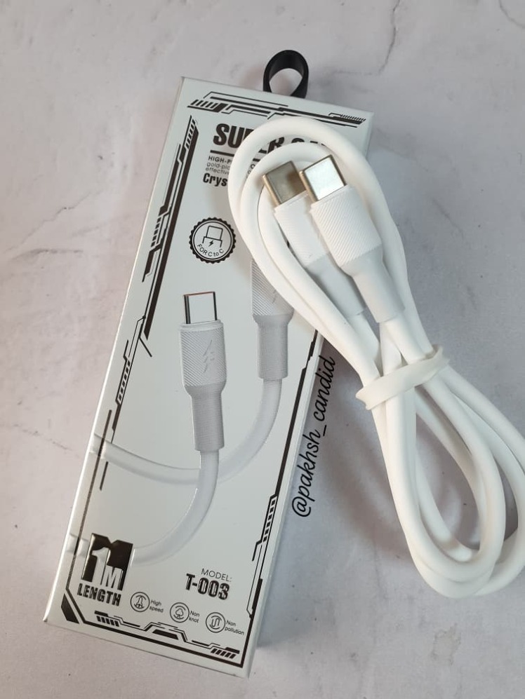 کابل دوسر تایپ C مدل T-003 سوپر فست شارژ
